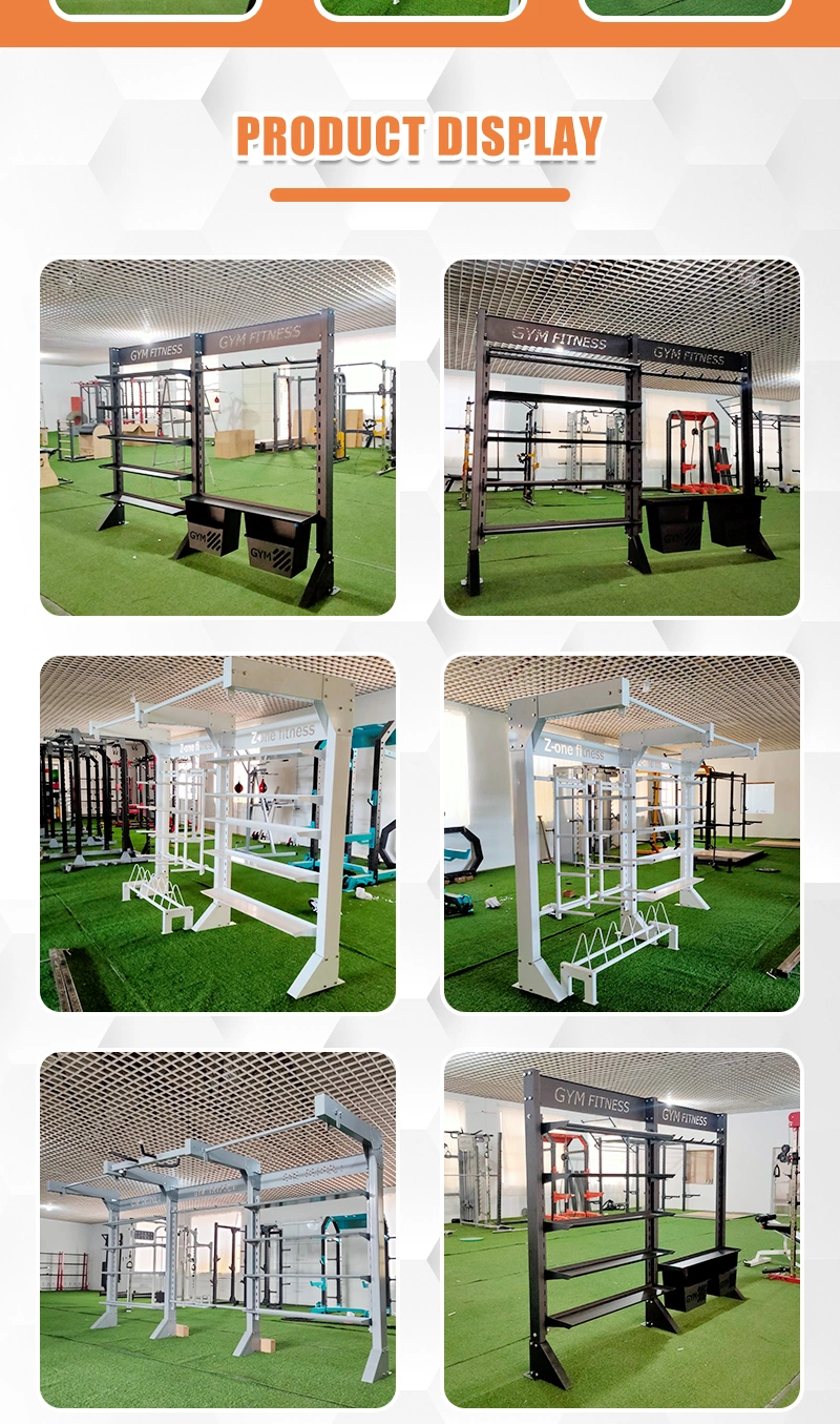 Body Building Gym Fitness Equipment Multi Functional Cable Crossover Adjustable Smith Machine Power Rack Power Half Squat Rack