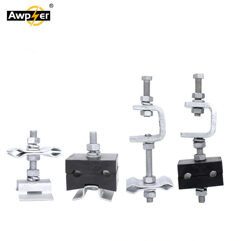 Opgw ADSS Cable Clamps Galvanized Steel Down Lead Clamp for Pole/Tower Use