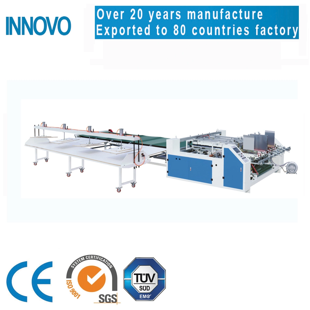 Double-Piece Carton Box Gluing Machine, Bottom Pressing Model