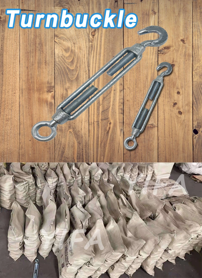 Galvanized Wire Rope Cable Steel Turnbuckle Commercial Malleable Type in Stock