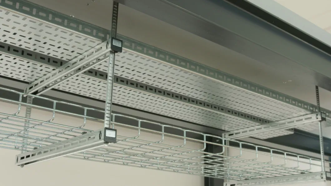 Versatile L-Shaped Steel Wire Mesh Cable Tray for Complex Cable Installations for Elevator Spare Parts