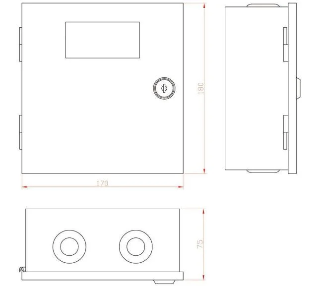 10-30 Pairs Krone Lsa Module Distribution Box Plastic Indoor Telephone Cable Terminal Box for Krone Terminal Module