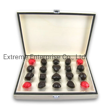 Luxuary Unfinished Chocolate Wooden Gift Packing Box 9 Truffles