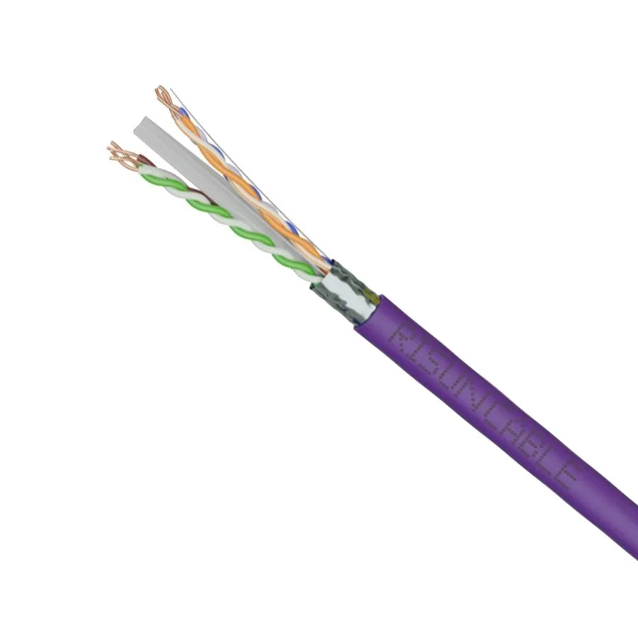 Bare Copper 4X2X23AWG CAT6 F/UTP PVC Enthenet FTP Cable LAN Network 1000FT Pullbox