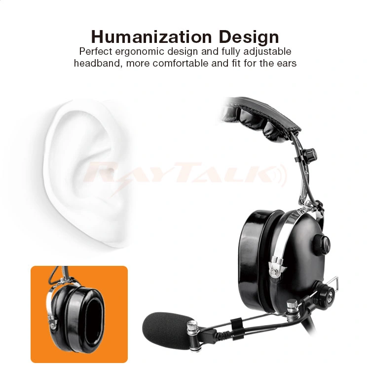 Anr Active Noise Cancelling Aviation Headset Aircraft Headphones
