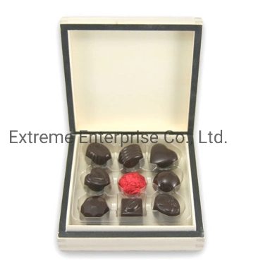 Luxuary Unfinished Chocolate Wooden Gift Packing Box 9 Truffles