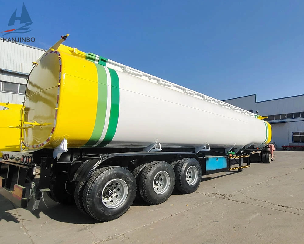 New 3axle 45000 Liters Aluminum Alloy Oil Tank Fuel Tanker Semi Trailer