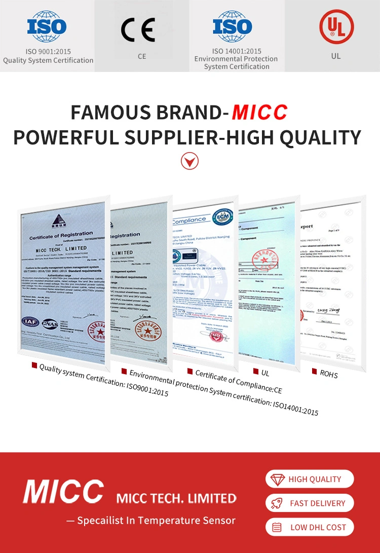 Micc Thermocouple Wire Kx 6p Muliti Pairs Instrument Cable with Aluminum Tape, 100% Coverage Shield