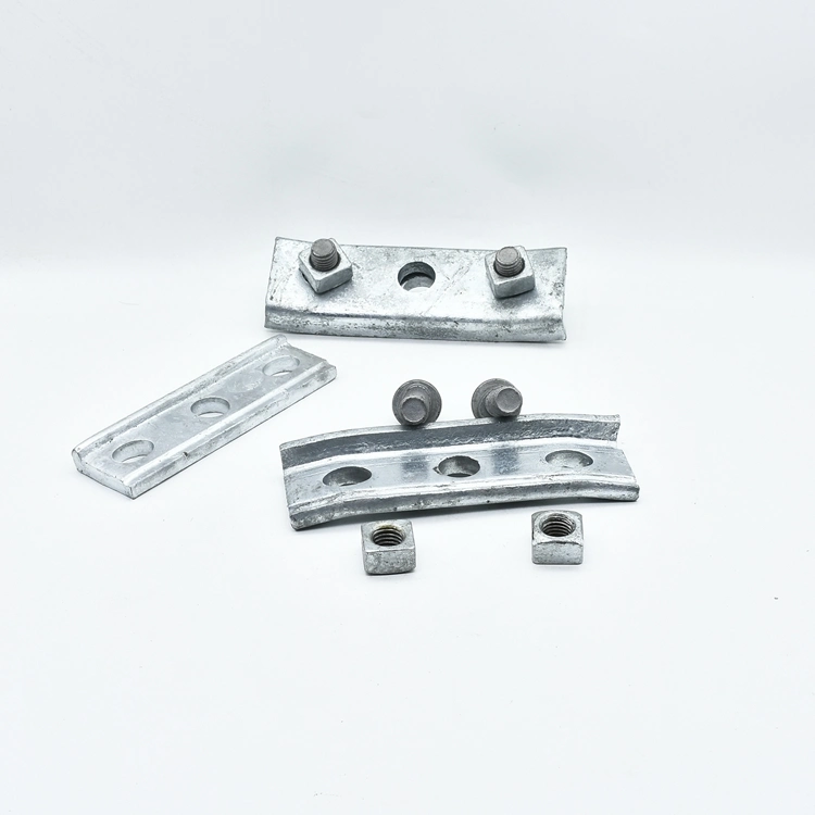 Hot DIP Galvanized Overhead Cable Messenger Curve Suspension Guy Clamp 3 Bolt Angled Suspension Clamp