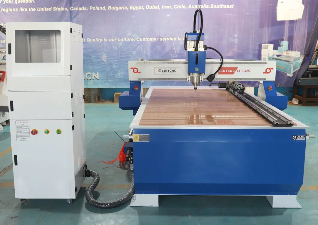 High Performance Wood CNC Router 1325 for with 6kw Spindle Mach3