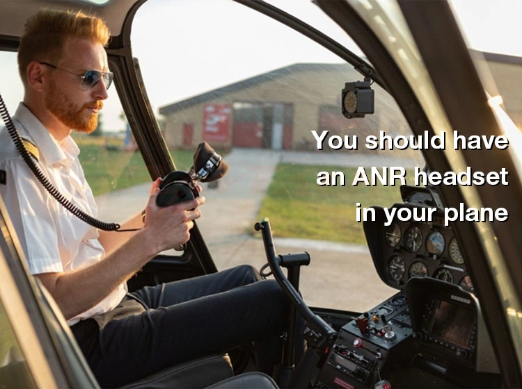 Anr Active Noise Canceling Aviation Pilot Headphones