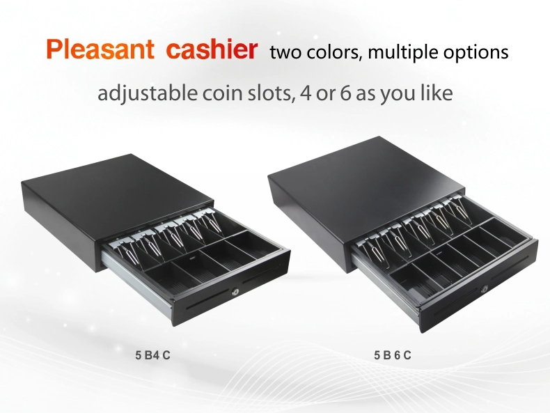 White or Black POS Metal Cash Box