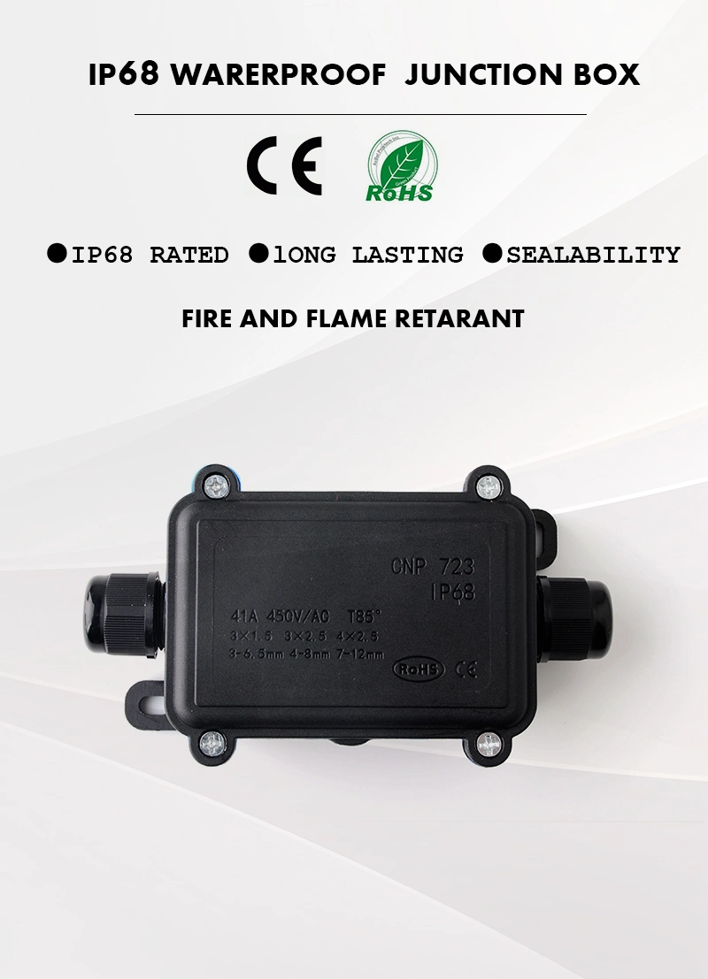 Waterproof IP68 S Size Terminal Block 2-Way Junction Box