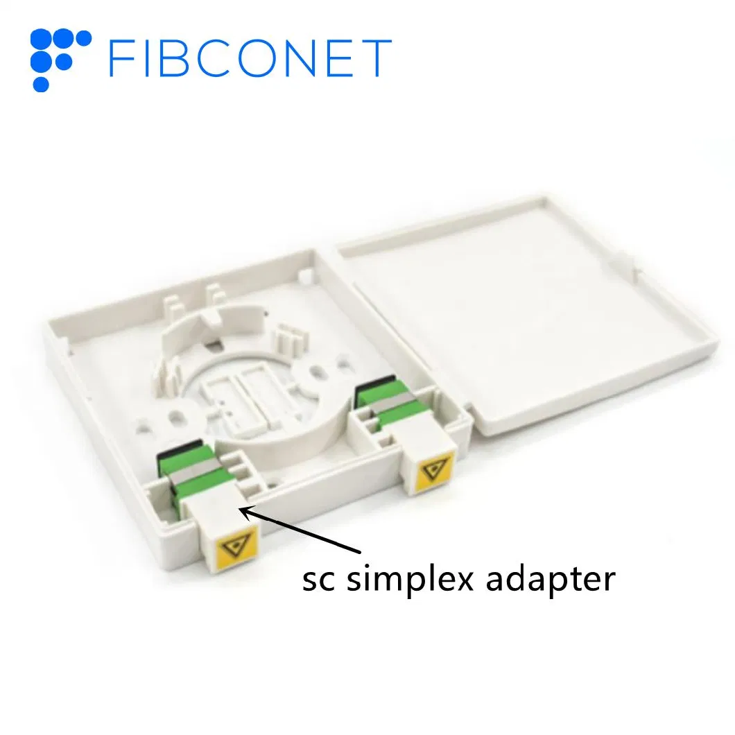 FTTH 4 Ports Fiber Optic Mini Terminal Box Fiber Distribution Wall Outlet Box