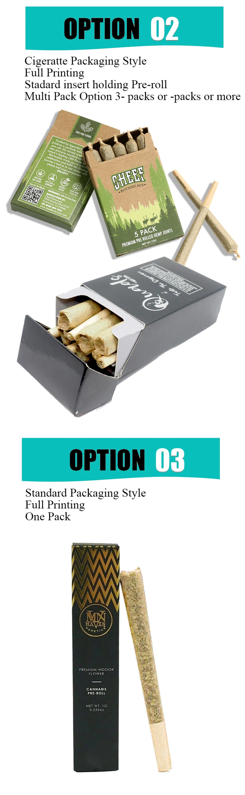 Logo Printing Pre Roll Box Packaging Preroll Joint Packaging Box for 3G or 5g