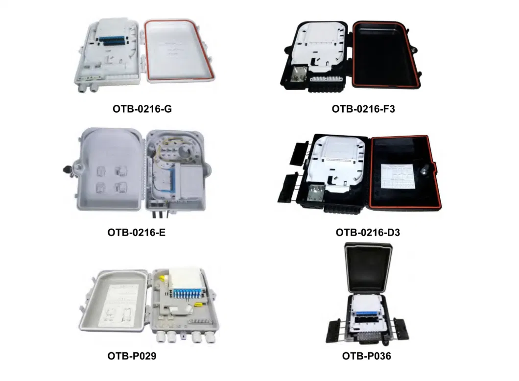 FTTH Drop Cable Box 4 Sc Simplex 4 Fibers Optical Fiber Terminal Box