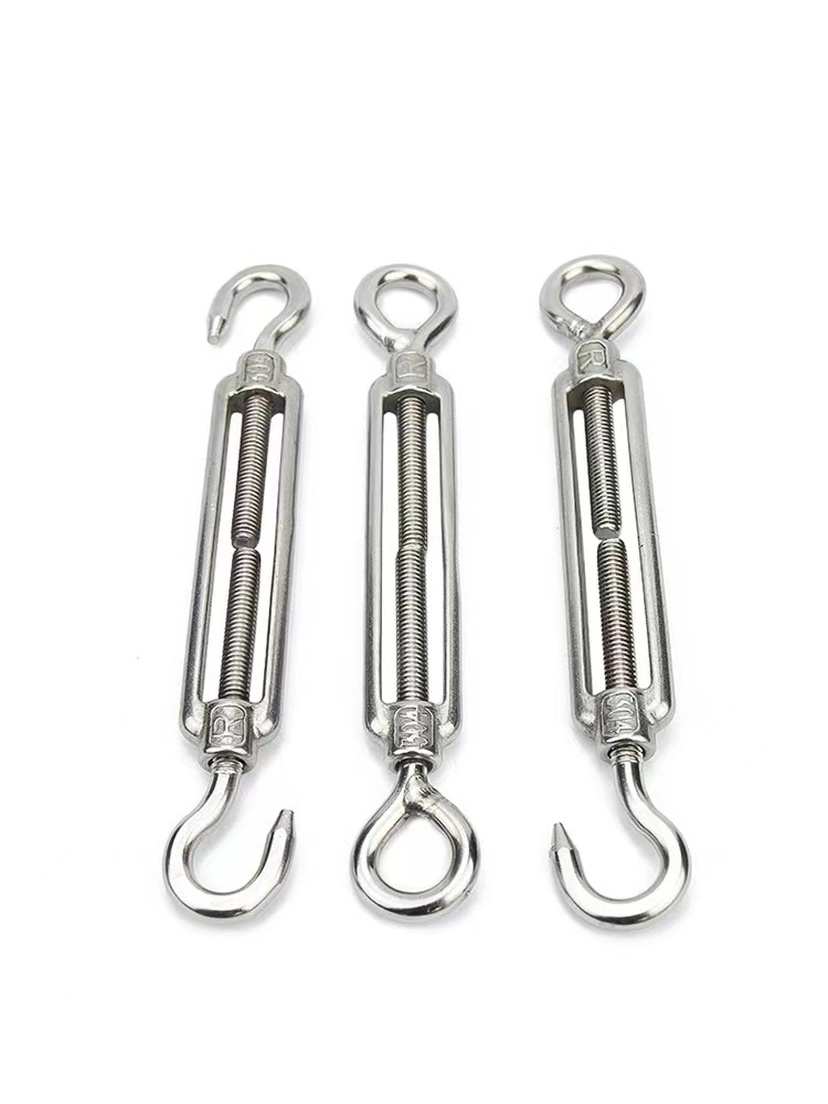 Stainless Steel Fencing Wire Hook Eye Jaw Wire Rope Cable Fitting Rigging Turnbuckle