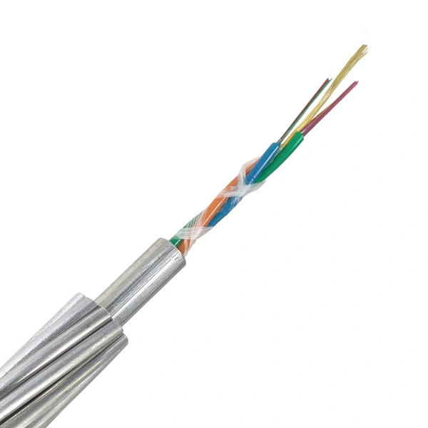4 12 48 Core Aluminium Tube Stranded Opgw Cable Optical Fiber Composite Overhead Ground Wire