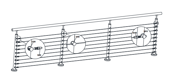 Unikim Stainless Steel Wire Staircase Railing Fitting Deck Cable Hardware