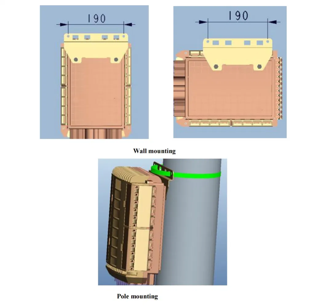 FTTH Fiber Optic 16cores Input Outdoor Waterproof Optical Cable Joint Box