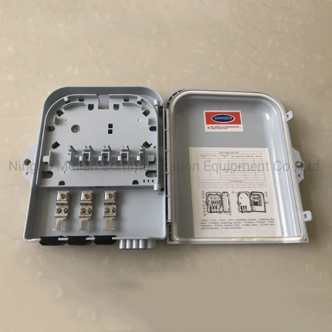 Outdoor 8 Core Small FTTH Access Terminal Box for Fiber Optic Drop Wire