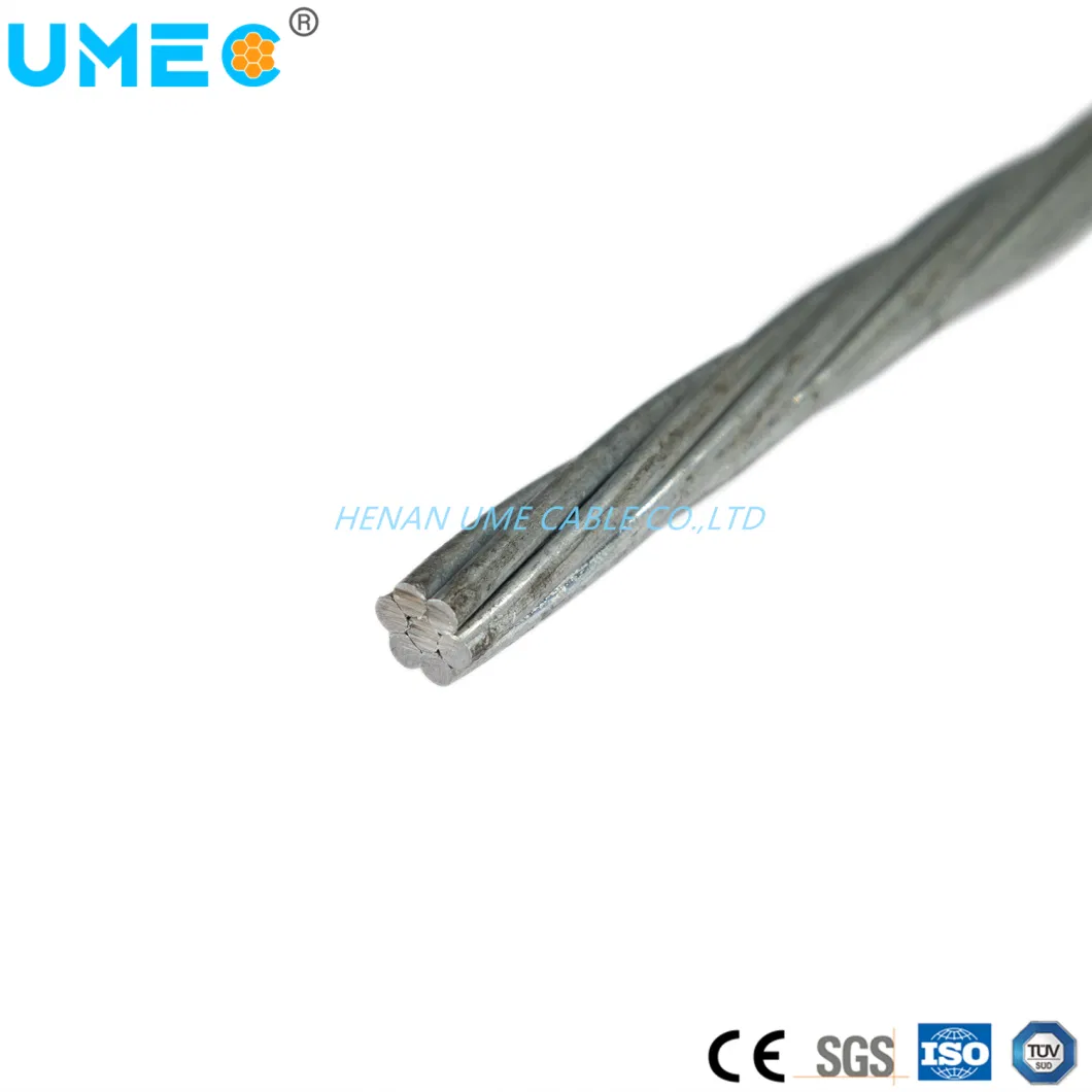 6mm 8mm 11mm Strand Diameter Overhead Ground Line Galvanized Steel Wire Strand