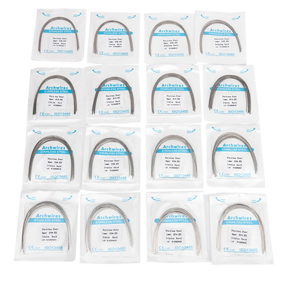 Dental Orthodontic Materials - Preformed Stainless Steel Arch Wire Rectangular Shape