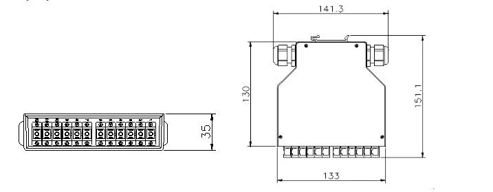 FTTH Factory Price Fiber Optic DIN Rail Terminal Box with Patch Cores or Pigtails