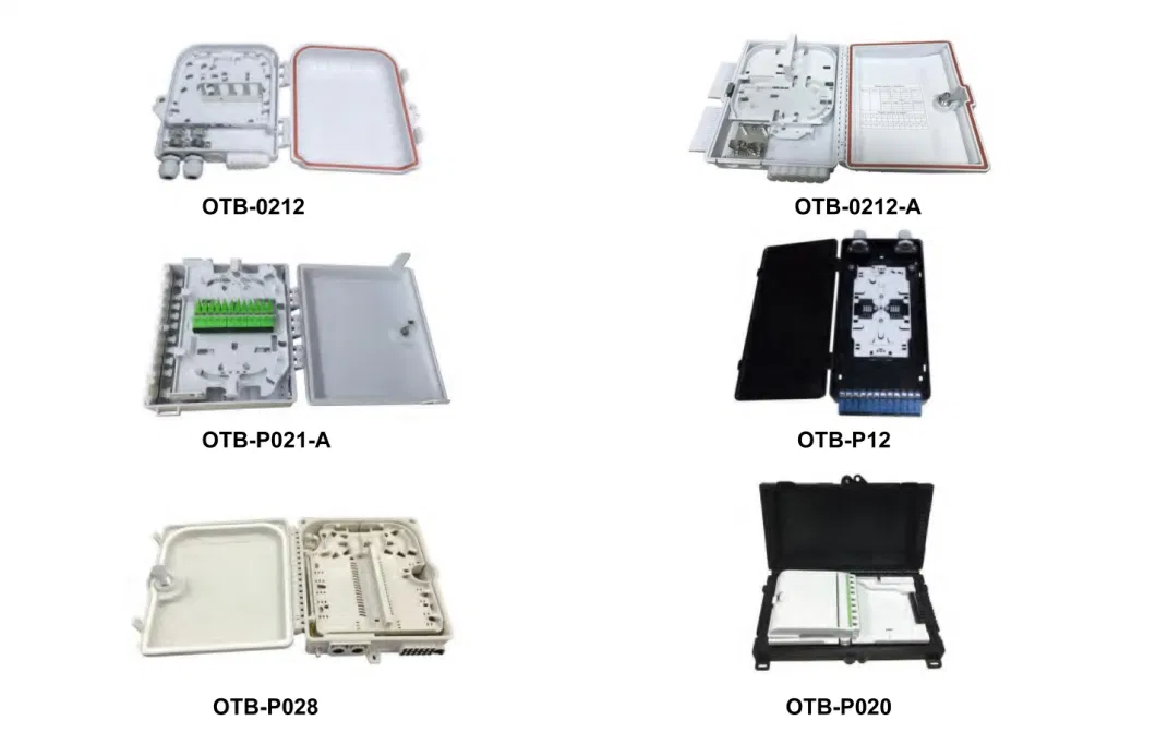 FTTH Drop Cable Box 4 Sc Simplex 4 Fibers Optical Fiber Terminal Box