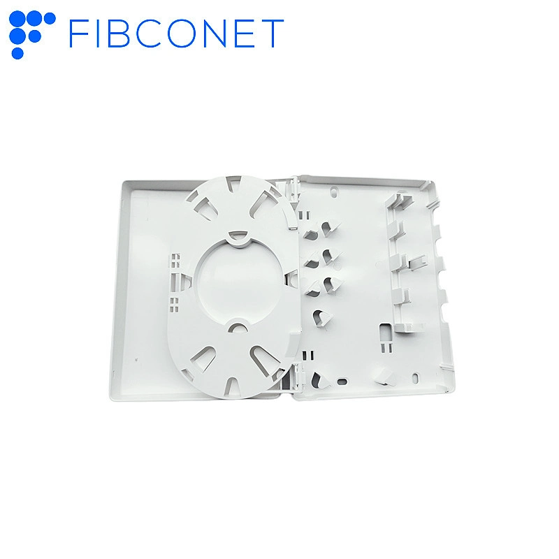 China Factory 4 Ports Mini Optical Terminal Box Plastic Face Box Fiber Optic Wall Outlet Box