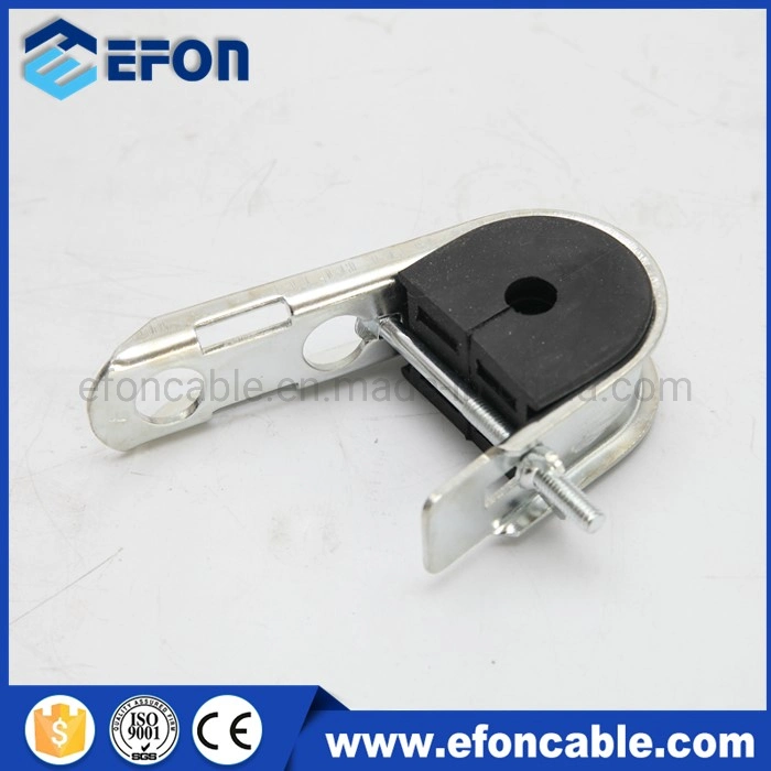 Overhead Line J Hook 5mm 8mm Round Fiber Optic Cable Suspension Clamp
