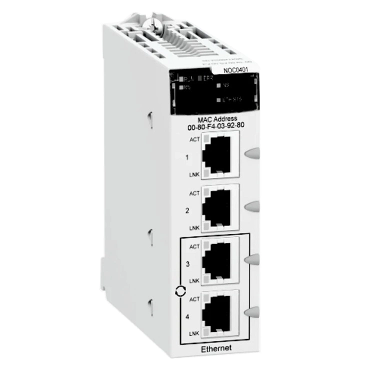 Brand-New Schnei-Der-Bmxnoc0401 Ethernet-Communication Module-Modicon M340-Ethernet Module-3.3VDC RJ45-Rack Mount Good-Price