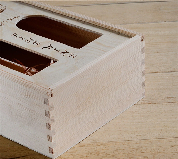 Wholesale Unfinished Wooden Box with Sliding Lid