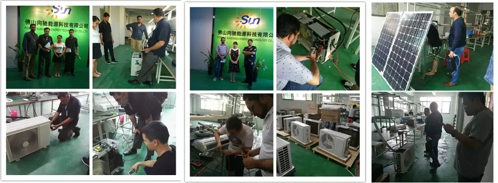 Solar Air Conditioner System 9000BTU to 24000BTU Split Type for Home Use