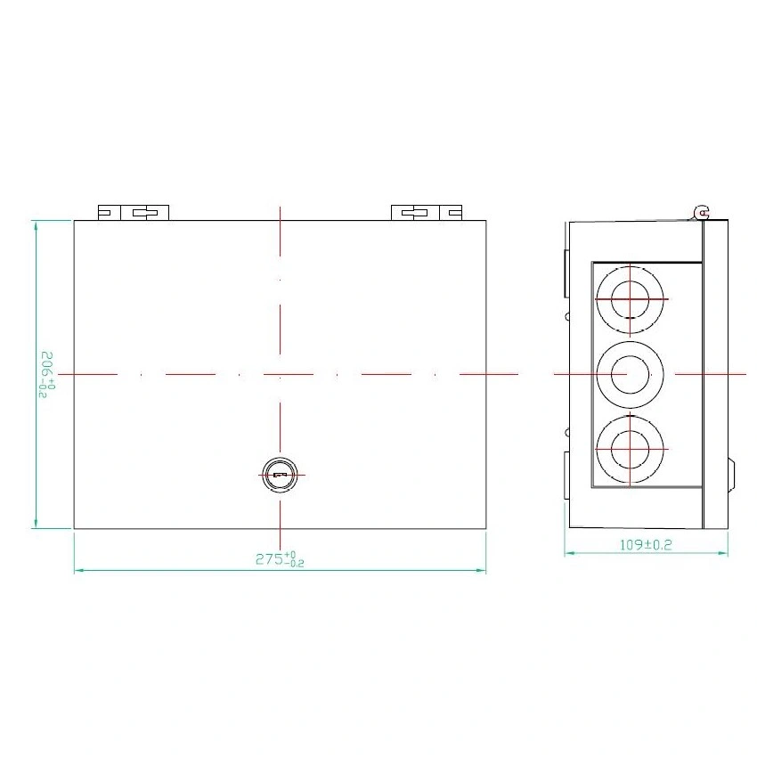 100 Pairs Copper Cabling System Telecom Distribution Box Indoor Telephone Cable Terminal Box with Stainless Back Mounting Frame