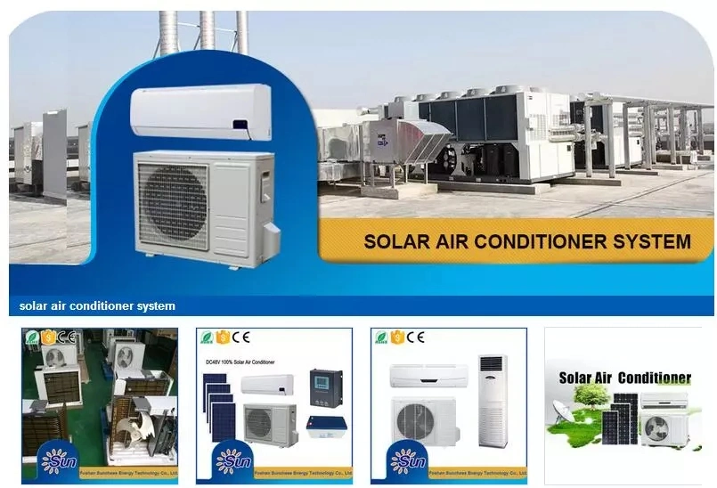 Solar Air Conditioner System 9000BTU to 24000BTU Split Type for Home Use