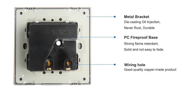 2 Port Type USB Interface Outlet UK Standard Hotel Double Wall Socket