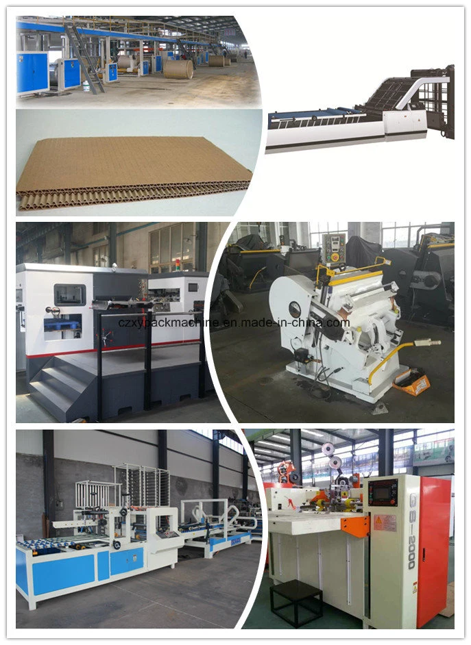 3ply Corrugated Double Pieces Box Forming Folding Gluing Machine