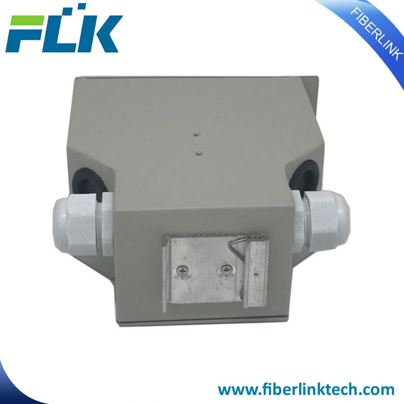 Mini Patch Panel ODF 24*Sc Ports LC FC St DIN Rail Mounted Splice Closure Junction Metal Fiber Terminal Box