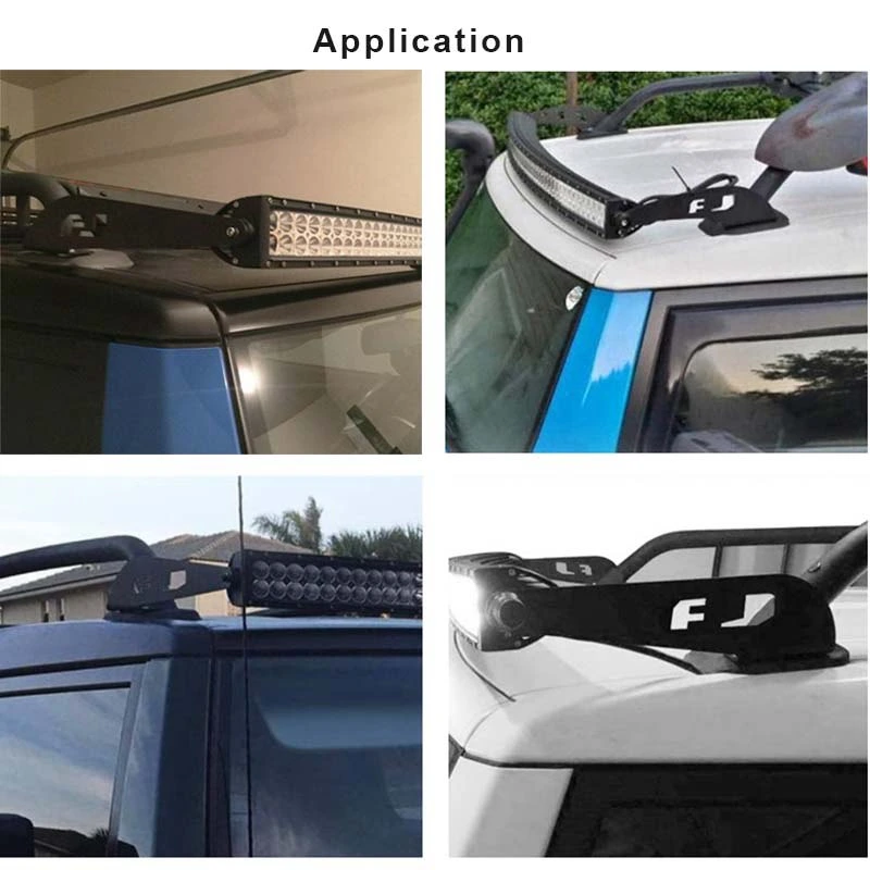 52 Inch LED Light Bar Roof Mount Aluminum Mounting Bracket for 2007-2014 Toyota Fj Cruiser