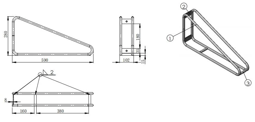 Wall Mount Bike Rack Vertical Bicycle Hanger Storage for Space Saving