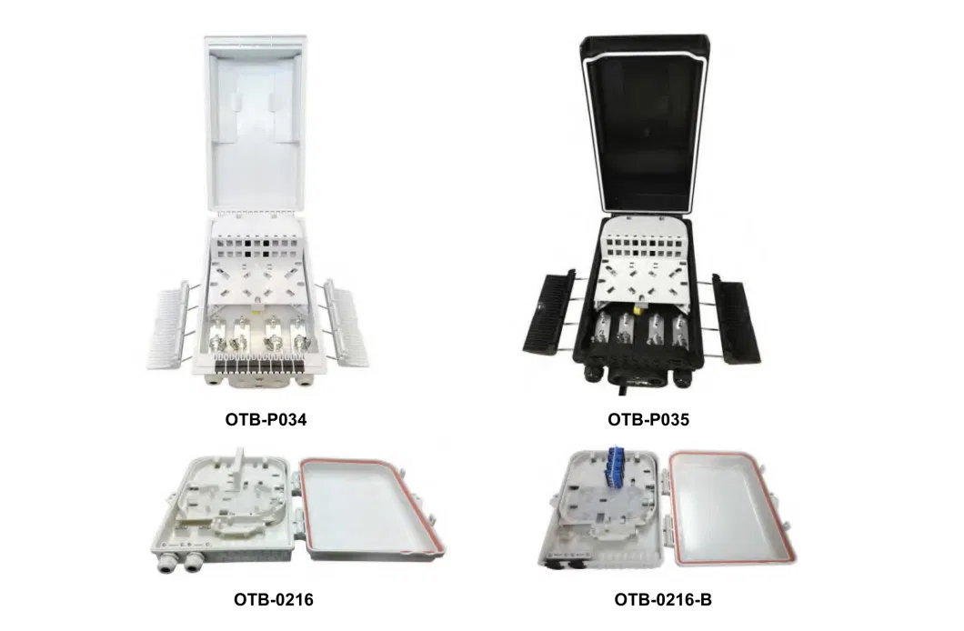 FTTH Drop Cable Box 4 Sc Simplex 4 Fibers Optical Fiber Terminal Box