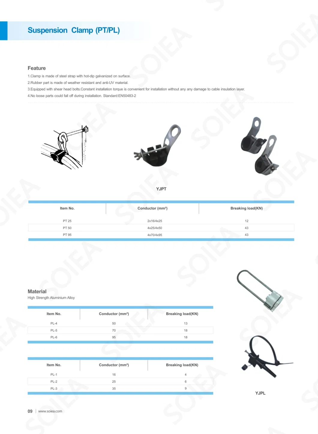 Suspension Clamp for Cable Low Voltage Suspension Clamp