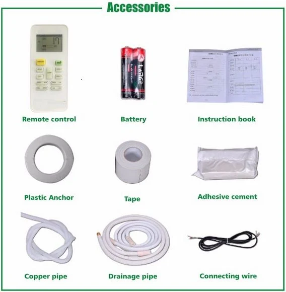 Solar Air Conditioner System 9000BTU to 24000BTU Split Type for Home Use