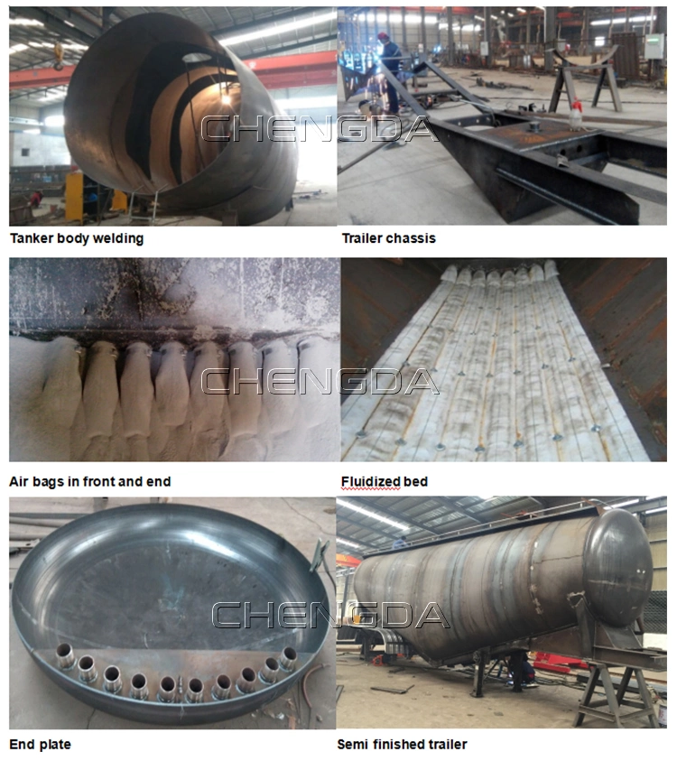 60tons Semi Trailer Dry Bulk Cement Tank From China