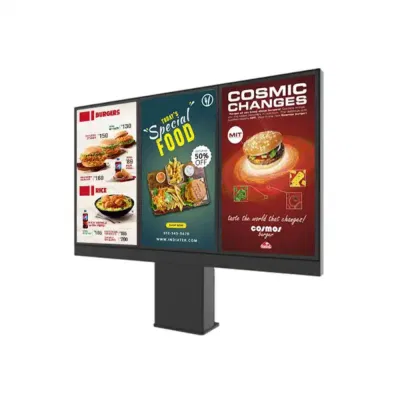Ultra Schmale Blende 32 43 55 Zoll Werbung Bildschirm Schnell Essen Hanging Restaurant Digital Menu Board Hanging Restaurant Menu Board