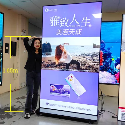 75&quot; Totem Werbeschildungs-Bildschirm LCD-Display Kiosk 4 K Digital Beschilderung
