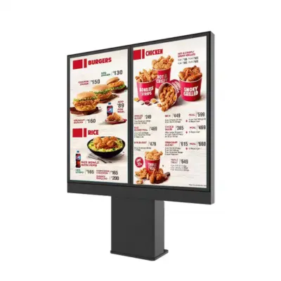 Ultra Schmale Blende 32 43 55 Zoll Werbung Bildschirm Schnell Essen Hanging Restaurant Digital Menu Board Hanging Restaurant Menu Board