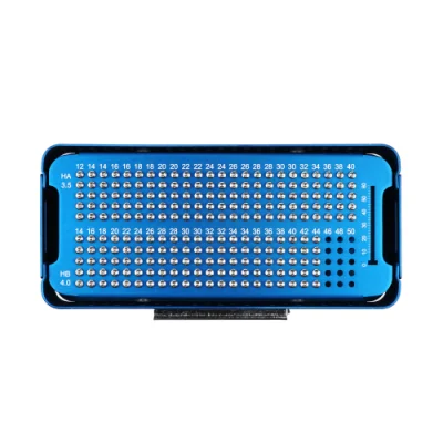  Qualitativ hochwertige Orthopädische Chirurgische Instrumente 3,5/4,0mm Screw Rack-I Screw Sterilisation Feld