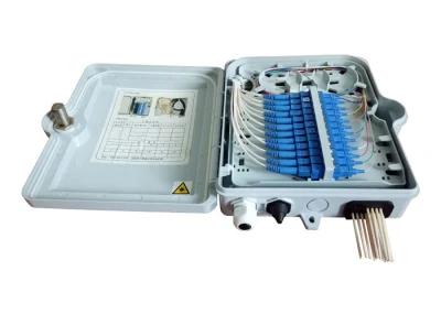  Wandmontage Stangenmontage, Kein Schneidkabel Typ Ftb 16 Core FTTH Fiber Optic Distribution Box 8 Core Fiber Optic Verbindungskabel Glasfaser-Lichtwellenleiter-Nap-Box